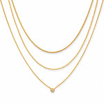 Load image into Gallery viewer, 18K Gold Plated Dainty Layered Necklace, Dua
