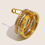 Load image into Gallery viewer, 18K Gold Plated Modern Style Ring, Luxe