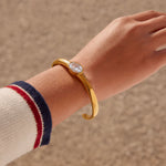 Load image into Gallery viewer, 18K Gold Plated Open Cuff Bracelet, Napes (big size)