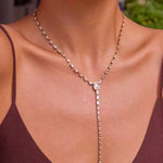 Load image into Gallery viewer, 18K Gold Plated Minimalist Lariat Chain Necklace, Betty