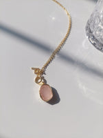 Load image into Gallery viewer, Druzy Initial Pendant Necklace - Inaya Accessories