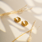 Load image into Gallery viewer, 18KT Gold Plated Twist Rope Earrings, Laura