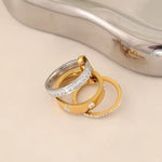 Load image into Gallery viewer, 18K Gold Plated Triple Band Ring, Valencia