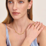 Load image into Gallery viewer, 18K Gold Plated Crystal Drop earring, Carol