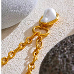 Load image into Gallery viewer, 18K Gold Plated Baroque Pearl Necklace, Mist