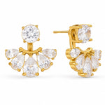 Load image into Gallery viewer, Gold Plated Teardrop Cluster Earrings, Elara