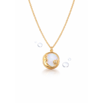 Load image into Gallery viewer, 18 KT Gold Plated Dainty Shell Sun & Moon necklace, Paulami