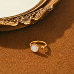 Load image into Gallery viewer, 18K Gold Plated Open Cuff Statement Ring, Lumi
