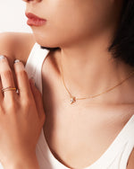 Load image into Gallery viewer, 18Kt Gold Plated Octogonal Star Pendant Neckalce, Celest - Inaya Accessories