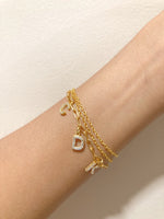 Load image into Gallery viewer, Customised Initial Bracelet Set - Inaya Accessories
