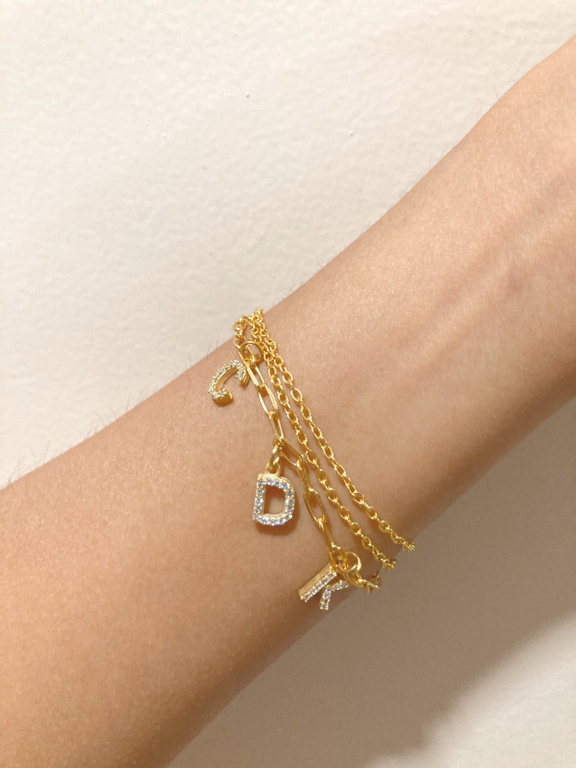 Customised Initial Bracelet Set - Inaya Accessories