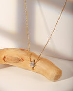 Load image into Gallery viewer, 18Kt Gold Plated Octogonal Star Pendant Neckalce, Celest - Inaya Accessories
