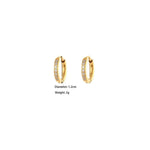 Load image into Gallery viewer, Diamond Hoop Duet: Everyday Earrings Set - Pari Earrings