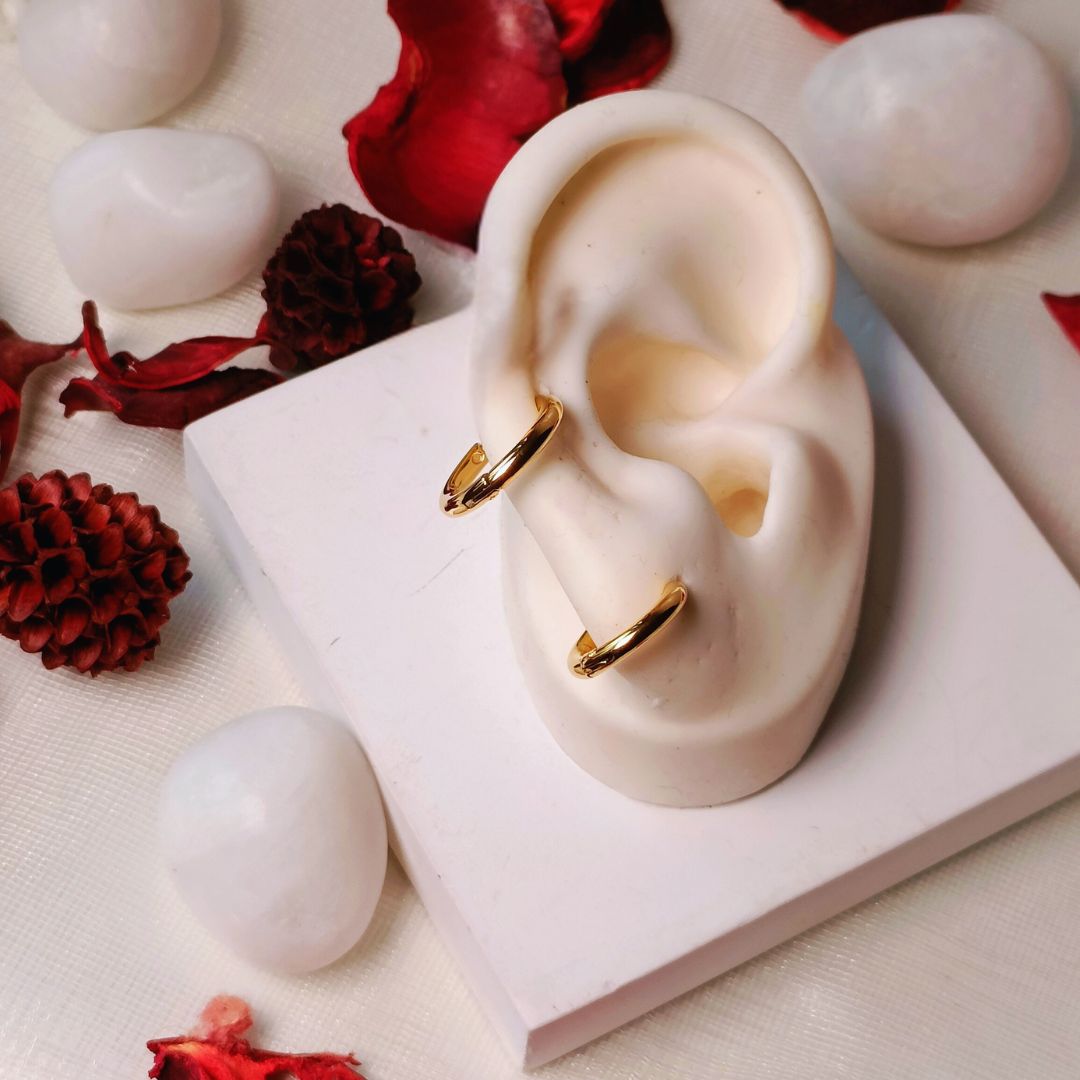 The ultimate everyday hoop duo sudha earrings