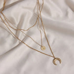 Load image into Gallery viewer, Sleek Layered Necklace, Serena - Inaya Accessories