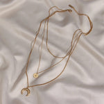 Load image into Gallery viewer, Sleek Layered Necklace, Serena - Inaya Accessories