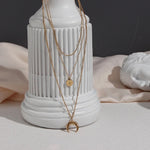 Load image into Gallery viewer, Sleek Layered Necklace, Serena - Inaya Accessories
