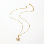 Load image into Gallery viewer, 18kt Gold Plated Rolo Chain Dainty Daisy Flower Pendant Necklace, Lorelai