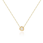 Load image into Gallery viewer, 18KT Gold Plated Minimal Geometric Diamond Stainless Steel Waterproof Necklace, Aaria