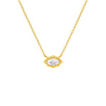 Load image into Gallery viewer, 18KT Gold Plated Celine Marquise Crystal pendant Necklace, Celine