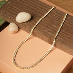 Load image into Gallery viewer, 18 KT Gold Plated Stainless Steel tennis necklace 14 inches, Daria