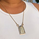 Load image into Gallery viewer, 18KT Gold Plated Royal Open Door Butterfly Statement Necklace, Elisia