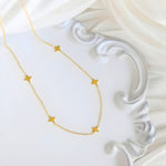 Load image into Gallery viewer, 18KT Gold Plated Surgical Grade Stainless Steel Dainty Star Charm Necklace, Posy