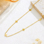 Load image into Gallery viewer, 18KT Gold Plated Surgical Grade Stainless Steel Dainty Star Charm Necklace, Posy