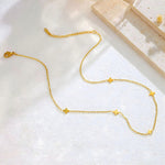 Load image into Gallery viewer, 18KT Gold Plated Surgical Grade Stainless Steel Dainty Star Charm Necklace, Posy