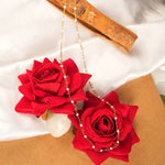 Load image into Gallery viewer, 18 KT Gold Plated Stainless Steel Dainty White Rolo Bead Necklace, Talia