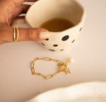 Load image into Gallery viewer, Personalised Topaz Initial and Pearl Bracelet - Inaya Accessories