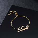 Load image into Gallery viewer, Customised Adjustable Name Bracelet - Inaya Accessories