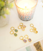 Load image into Gallery viewer, Druzy Drop Earrings - Inaya Accessories