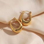 Load image into Gallery viewer, 18 KT Bali Hoop earrings - Inaya Accessories
