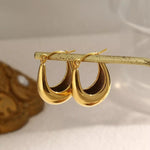 Load image into Gallery viewer, 18Kt Gold Plated chunky round hoops