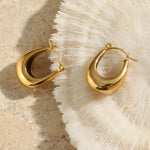 Load image into Gallery viewer, 18 KT Bali Hoop earrings - Inaya Accessories
