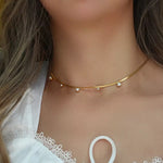 Load image into Gallery viewer, 18 kt Snake Chain with Zircons, Avery - Inaya Accessories