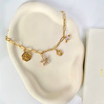 Load image into Gallery viewer, 18KT Gold Plated All Over Personalised Charm Necklace
