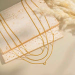 Load image into Gallery viewer, 18K Gold Plated Dainty Layered Necklace, Dua
