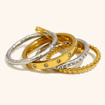 Load image into Gallery viewer, 18K Gold Plated Modern Style Ring, Luxe
