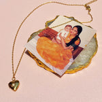 Load image into Gallery viewer, 18kt Gold Plated Starstruck Opal Stone Photo Locket Keepsake Necklace, Noor
