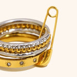 Load image into Gallery viewer, 18K Gold Plated Modern Style Ring, Luxe

