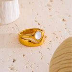 Load image into Gallery viewer, 18K Gold Plated Cloudlight Ring, Pihu
