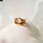 Load image into Gallery viewer, 18K Gold Plated Cloudlight Ring, Pihu
