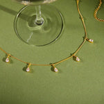 Load image into Gallery viewer, 18K Gold Plated Minimalist Crystal Choker, Lila
