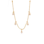 Load image into Gallery viewer, 18K Gold Plated Minimalist Crystal Choker, Lila
