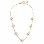 Load image into Gallery viewer, 18K Gold Plated Dainty Crystal Choker Necklace, Valerie
