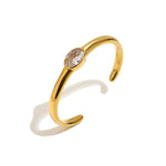 Load image into Gallery viewer, 18K Gold Plated Open Cuff Bracelet, Napes (big size)
