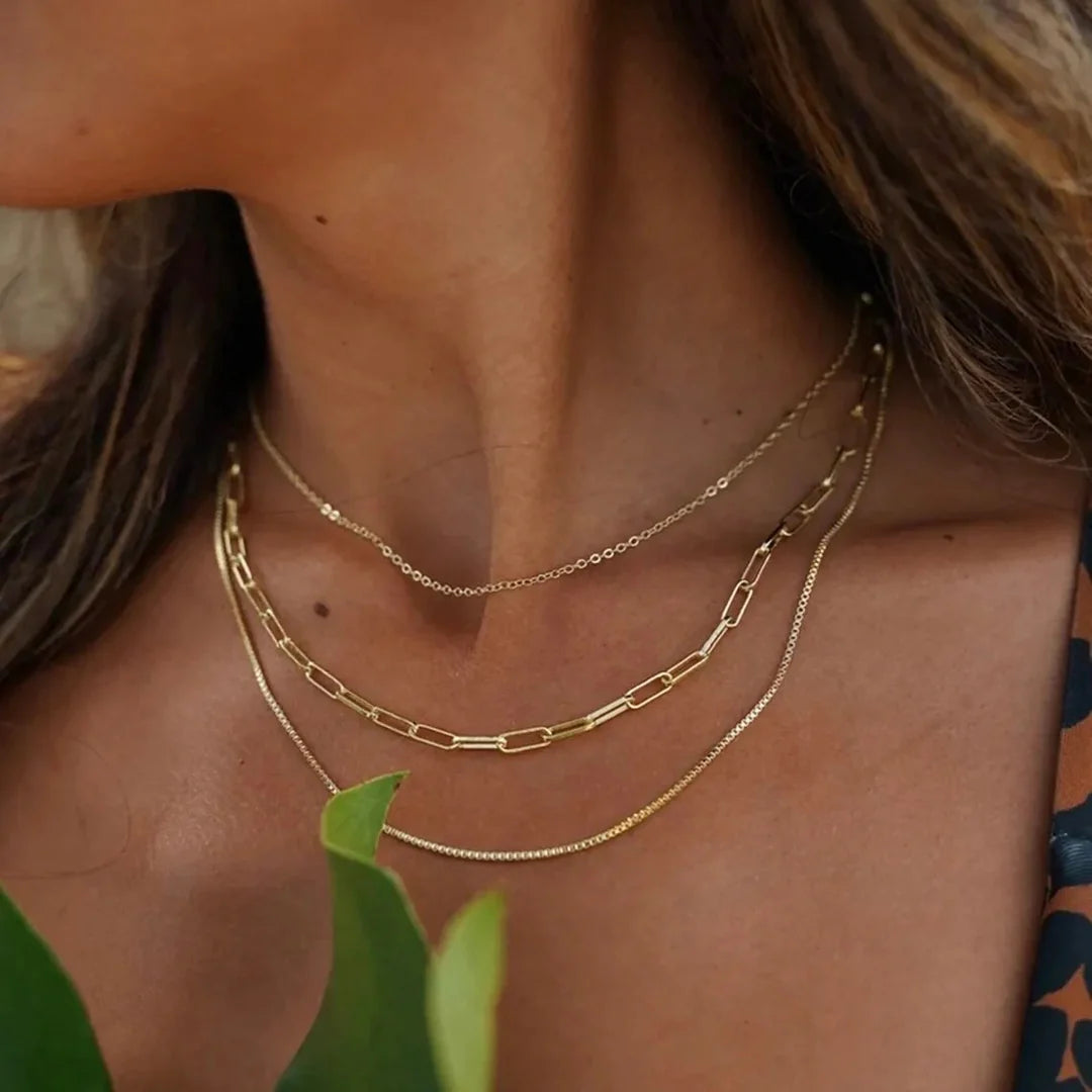 The Ultimate Gold Elegance Set-
 Hailey Necklace and Catalina Bracelet