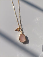 Load image into Gallery viewer, Druzy Initial Pendant Necklace - Inaya Accessories